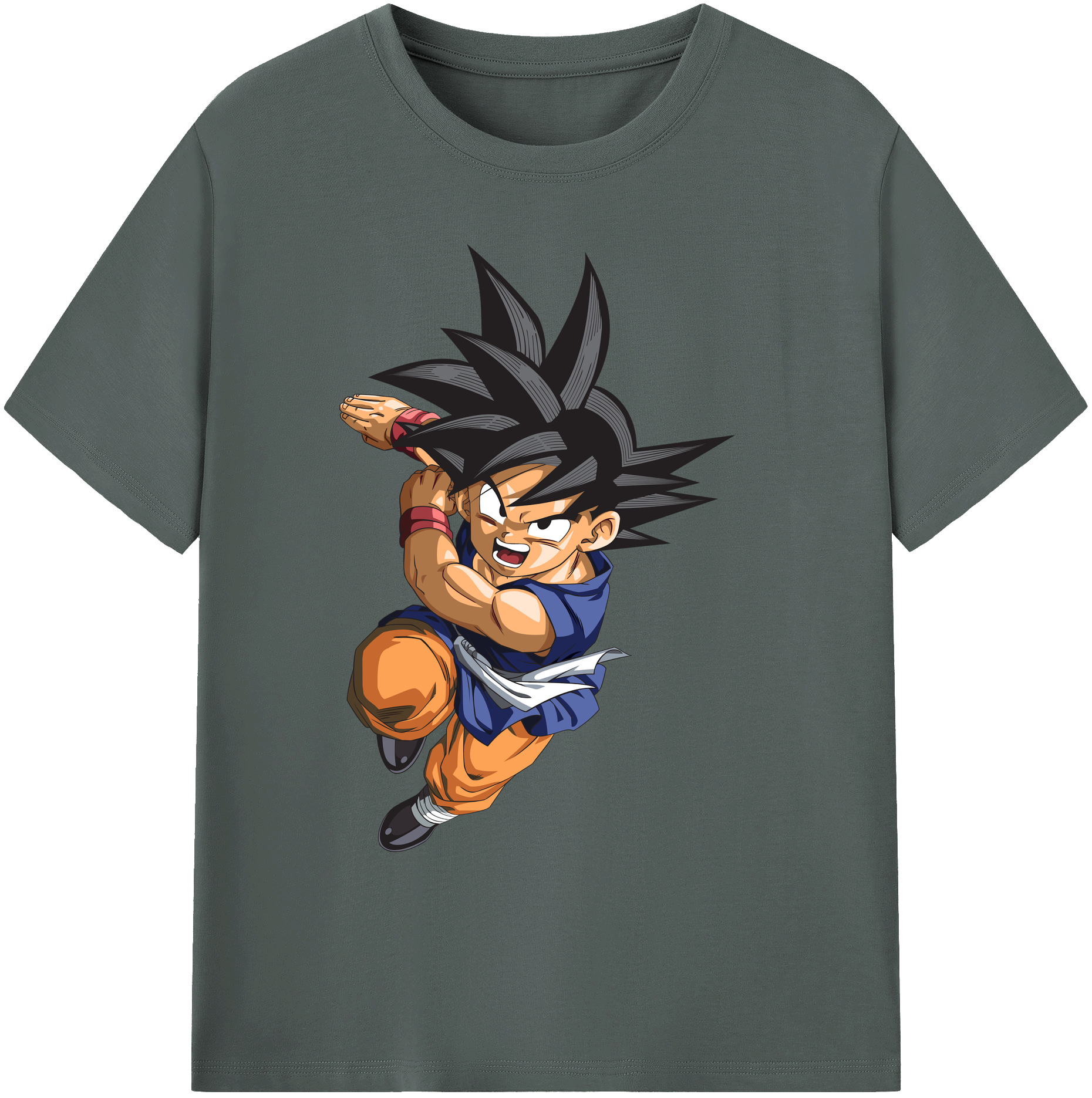 （画像用） ドラゴンボール 孫悟空（そん ごくう）Son Goku カカロット DRAGON BALL Kakarotto 綿100％ メンズ半袖Tシャツ｜肌触りやわらか＆通気性